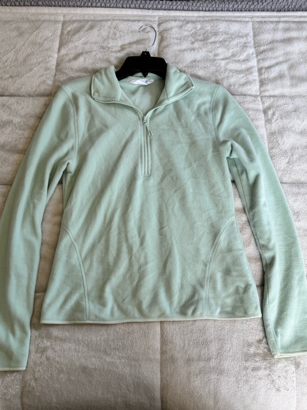 Primark Mint Green Half-Zip Fleece Top